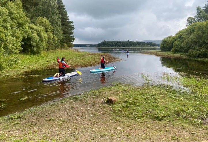 paddling from Gladhouse reservoir