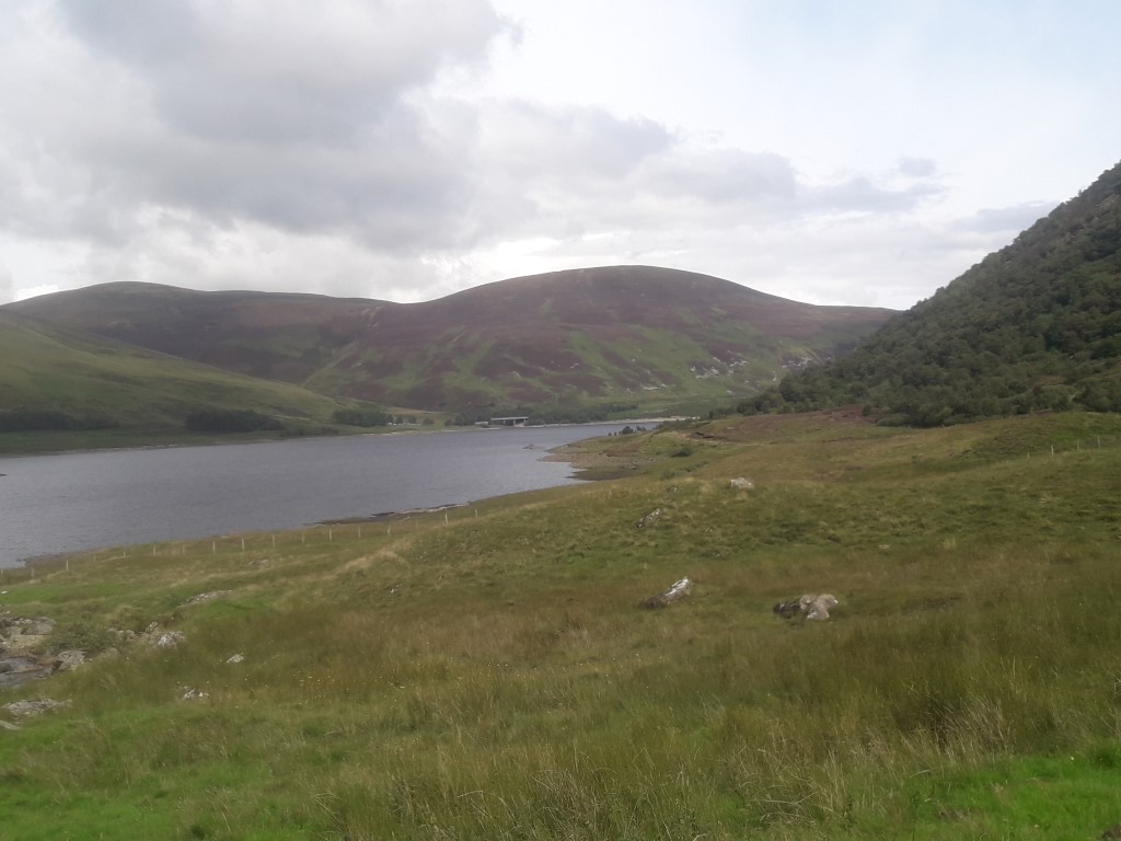 a view across the megget reservoir